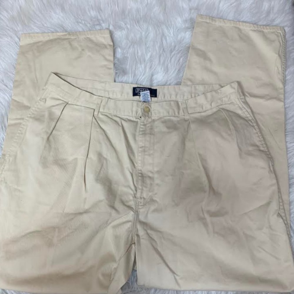 Vintage Polo by Ralph Lauren Pleated Front Pants - Picture 3 of 4